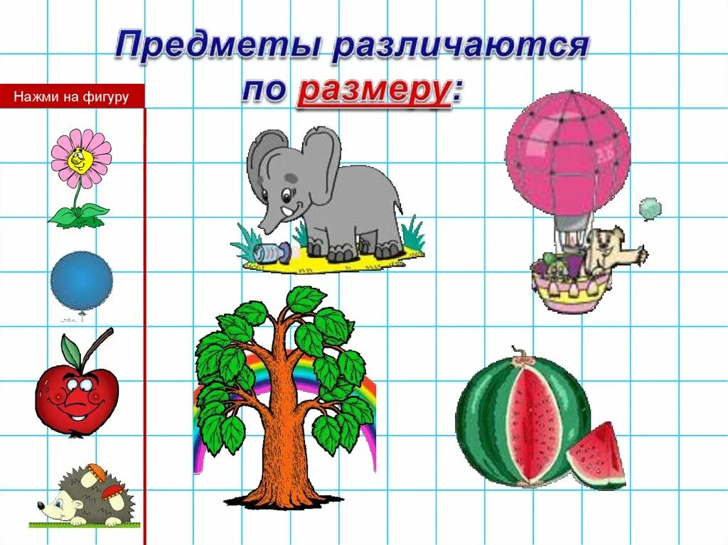 Сравнение предметов по форме. Сравнить предметы по разным признакам. Сравниваем предметы по форме и размеру. Предметы различаются по размеру. Фигуры и предметы.