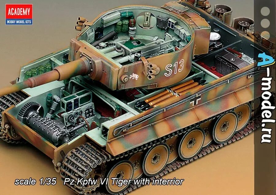Название первой модели танка. Тигер 1. Тигр Академия 13239. Танк Tiger 1. Тяжелый танк тигр 1.