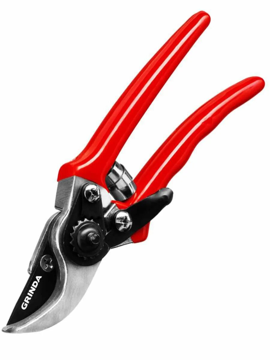 Секатор grinda 40212_z01. Pc-55 секатор с двухкомпонентными рукоятками, плоскостной, 220 мм, росток. Секатор плоскостной grinda. Садовые ножницы grinda. Секатор садовый гринда.