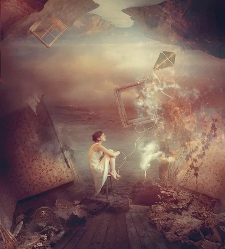 Образ действительности. Сюрреализм Amandine van ray. Фотоманипуляции Эндрю Рэй. Амандина Ван Рэй цифровые иллюстрации. Amandine van ray картины.