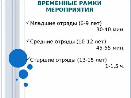 Со скольки лет отряд