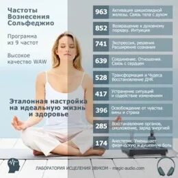 Частоты вознесения частоты сольфеджио