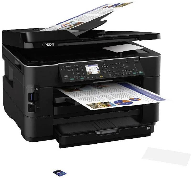 Цветные принтеры а3 купить. МФУ Epson workforce WF-7525. Epson wf7515. СНПЧ Epson workforce WF-7525. Принтер Epson WF-7515.