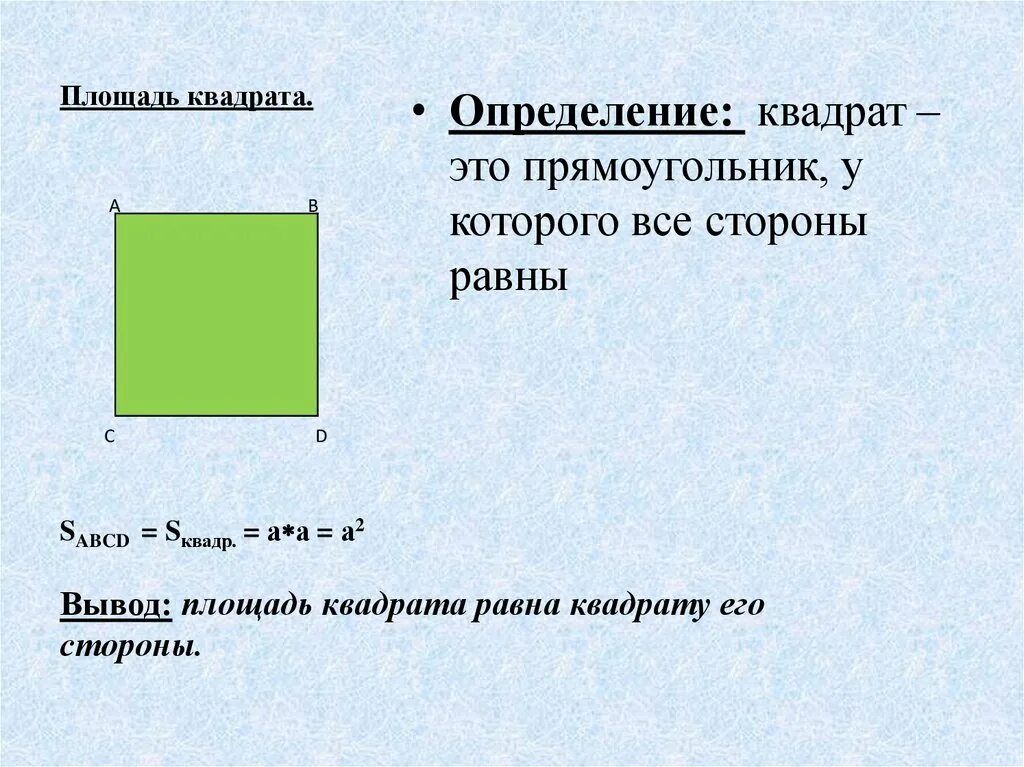 Какова площадь квадрата. Как определяется площадь квадрата. Площадь квадрата в квадрате. Площадь квадрата определение. Измерение площади квадрата.