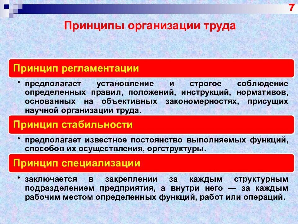 Предполагает организацию и осуществление. Принципы организации труда. Перечислите принципы организации труда:. Принципы регламентации труда. Принципы организации труда персонала.