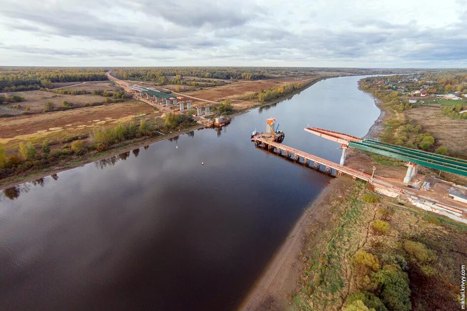 Новый мост через реку Волхов в Ленобласти успешно прошел испытания - РИА Новости