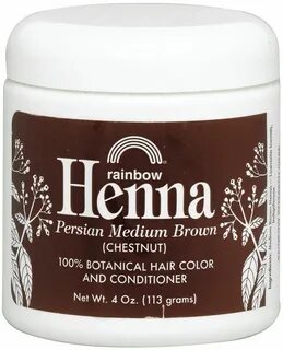 Buy Rainbow Research Henna Persian Medium Brown (Chestnut) Hair Color &...