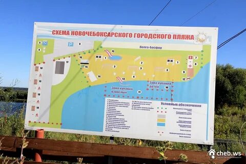 Схема пляжа