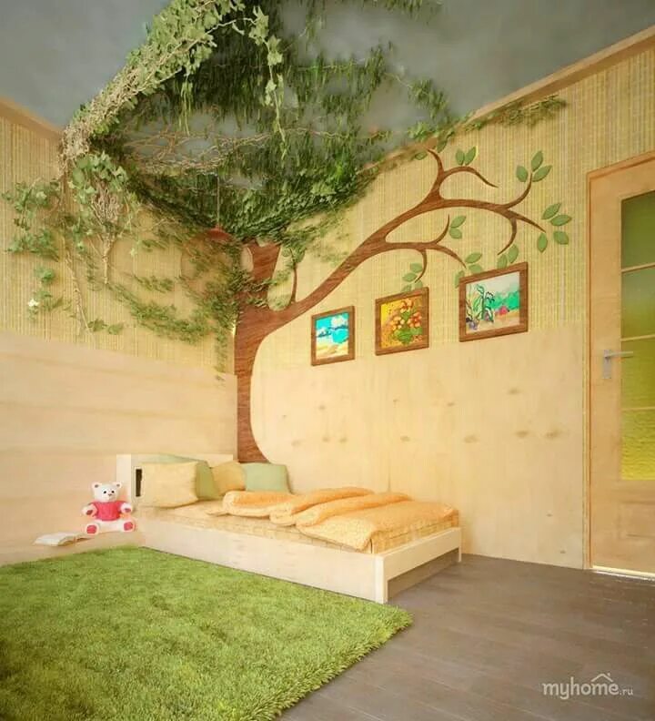 Tree living room Home decor, Carved wall art, Interior