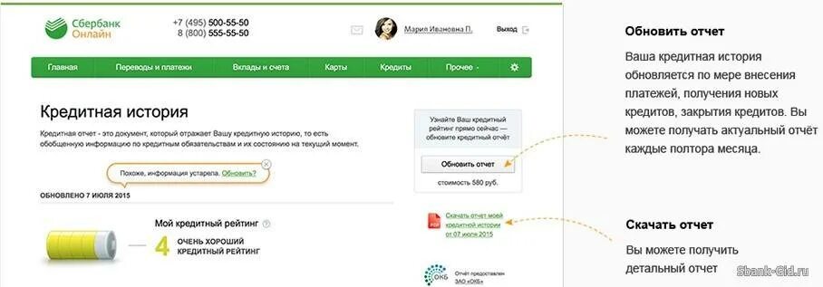 Проверить кредитную через сбербанк. Кредитная история Сбербанк. Как выглядит кредитная история от Сбербанка. Как выглядит отчет о кредитной истории в Сбербанке.