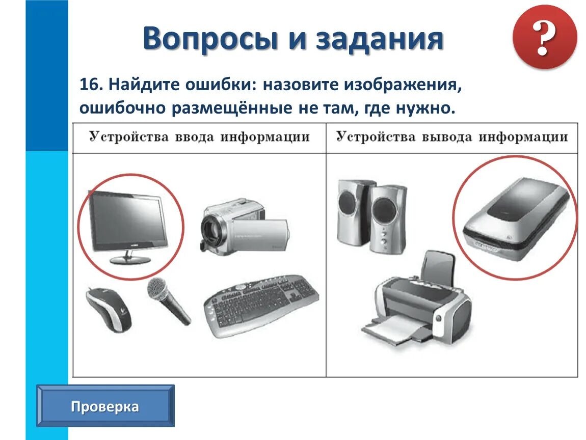 Ввод информации вопросы. Найдите ошибки обведите изображения размещённые не там где нужно. Устройства ввода и вывода информации. Устройства ввода и вывода рисунки. Устройства вывода изображения.