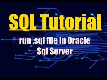 Run sql