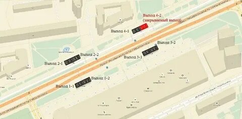 Выход метро 3