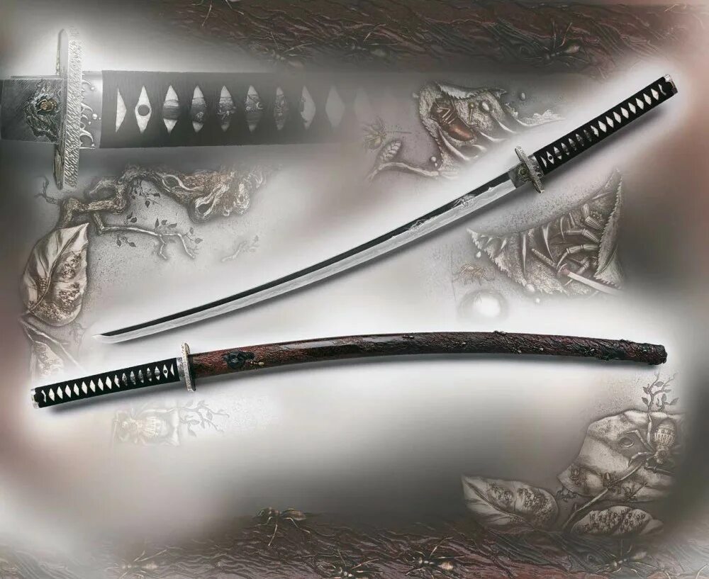 Катана мастера Ясуцуна. Расписные катаны. Русские катаны. Lead horizon katana