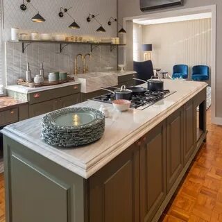 Современная кухня 2024 без верхних шкафов