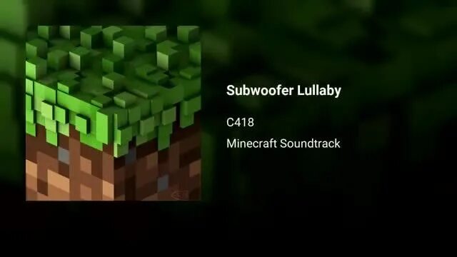 C418 subwoofer. C418 subwoofer lullaby. c418/c419. c418 2025. майнкрафт c418.