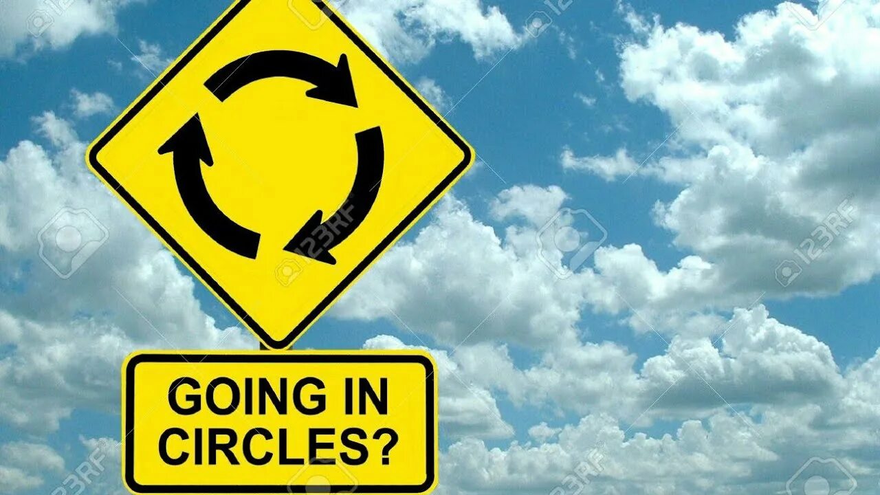 Round and around we go. Go around. go circular.