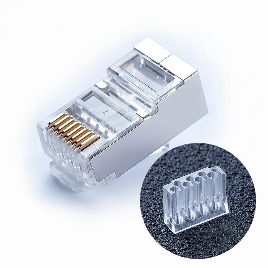 Plug 8p8c u c5 sh. RG 45 коннектор для Cat 6. Коннектор rj45 cat6. Коннектор RJ-45 cat6a экранированный. Коннектор RJ-45 (8p8c), категория 6, экранированный.