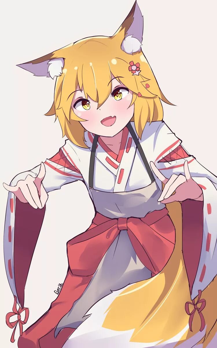 Kitsune senko san. Sewayaki Kitsune. Кицунэ сенко. Лиса Сэнко-Сан.