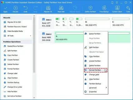 Backup partition