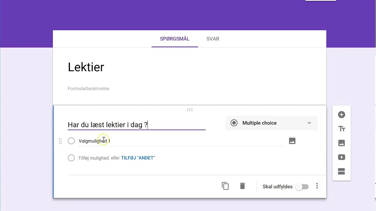 Google forms is