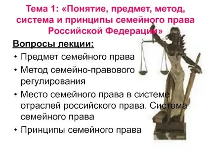 Система семейного законодательства