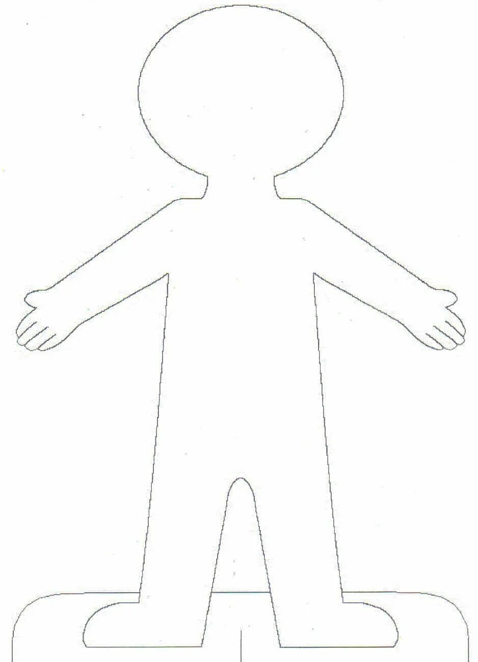 Человечки из бумаги шаблоны для вырезания Printable Paper Doll Templates Make Your Own Paper Dolls Tim's Printables di 2
