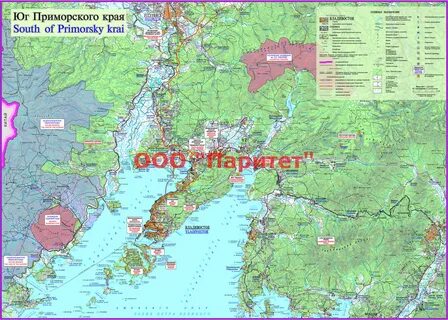 Приморск край в карте