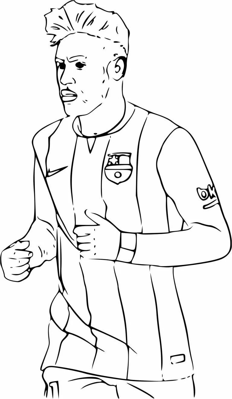 Enfréntate A Cristiano Ronaldo para colorear, imprimir e dibujar -ColoringOnly.C