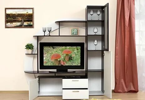 Мини стенки под телевизор стиль