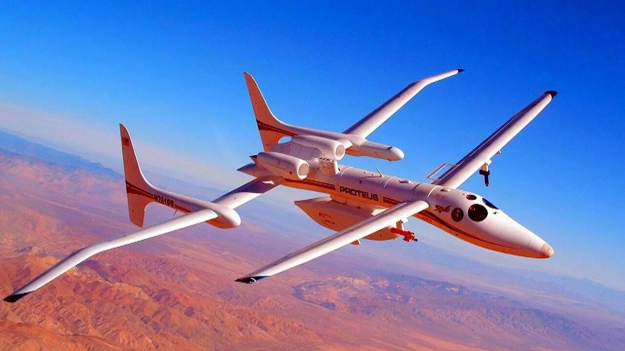 Самые интересные самолеты. Scaled Composites model 281 Proteus. Самолет Proteus. Proteus экспериментальный самолет.