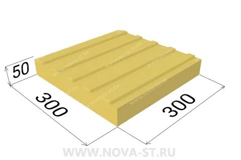 Тактильная плитка 300х300х50 желтая казань
