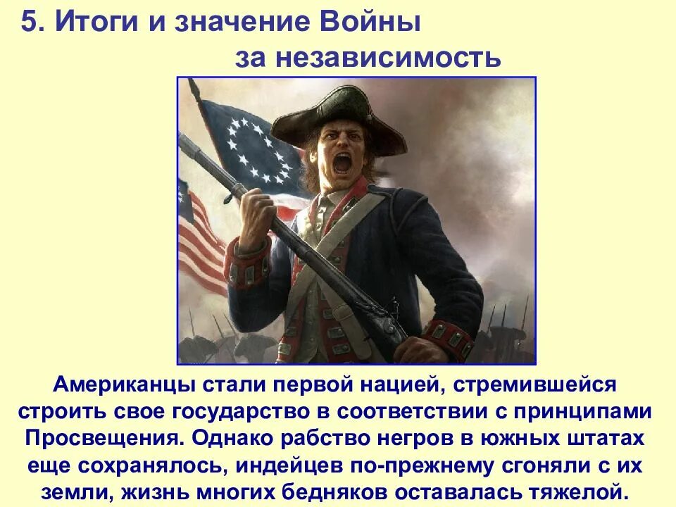 Даты войны за независимость североамериканских колоний. США войны 1776-1783.