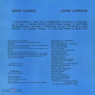Mind games джон леннон