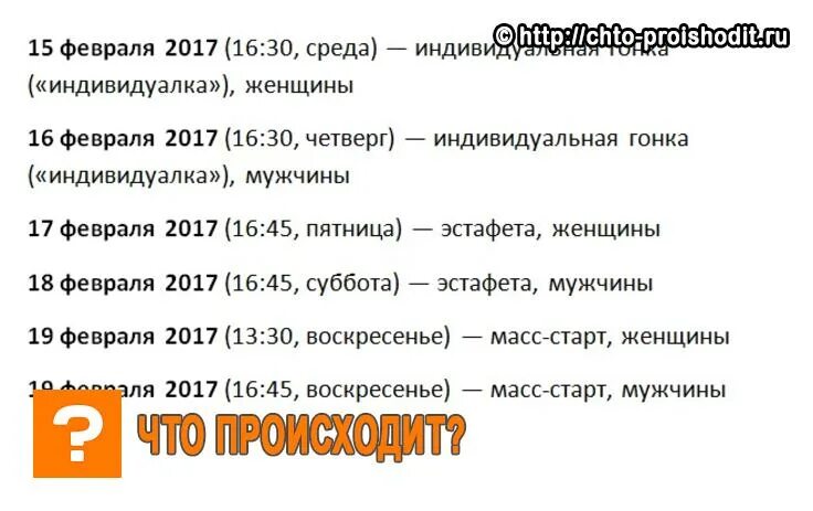 Календарь гонок россии