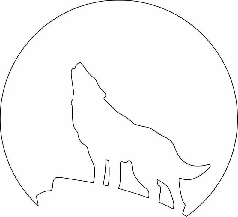 Шаблон волка для вырезания из бумаги. Трафарет волка воющего на луну. Трафарет волка для вырезания. Контур волка для вырезания. Трафарет волка для рисования