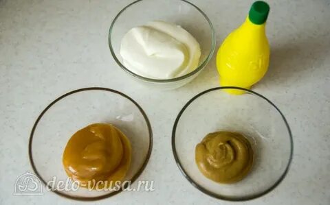 Майонез с горчицей и лимонным соком
