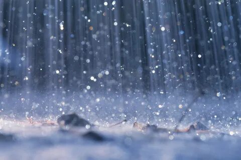 Raindrops fall