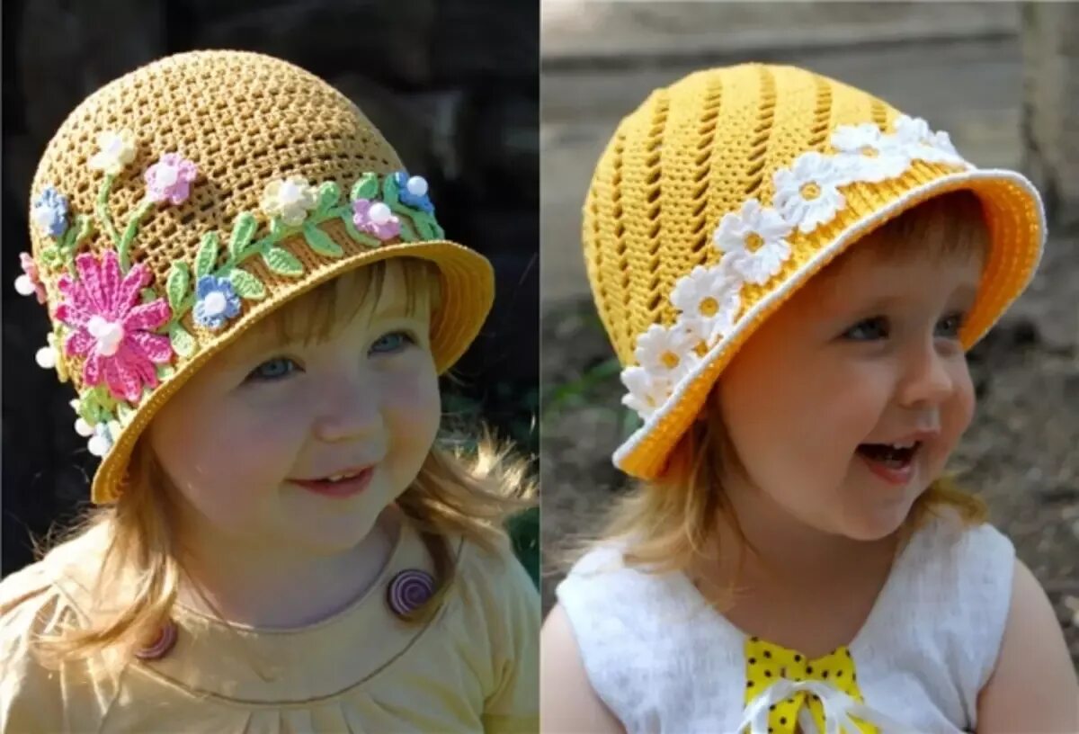 Панамка для девочки 2 года. Вязаная шляпка для девочки. Летние шляпы для девочек. Летняя шапочка для девочки. Летняя шляпка крючком для девочки.