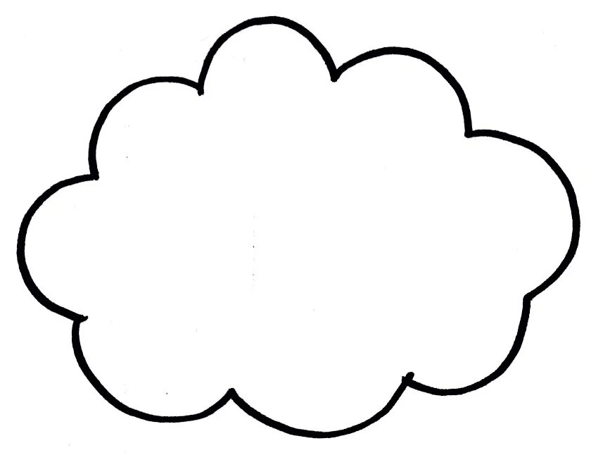 Облако из бумаги шаблон. Трафарет облака. Облака шаблоны для вырезания. Аппликация облака. Облако контур.