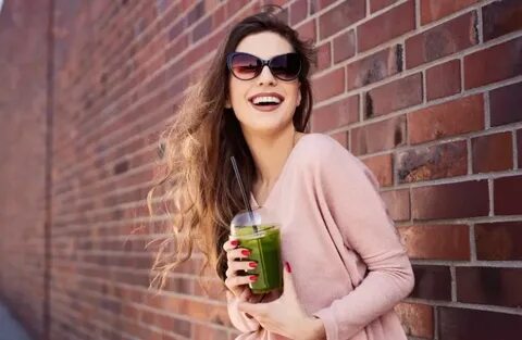 She s drinking