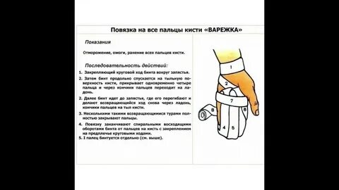 Техника варежка