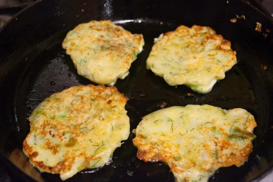 Капустные оладьи