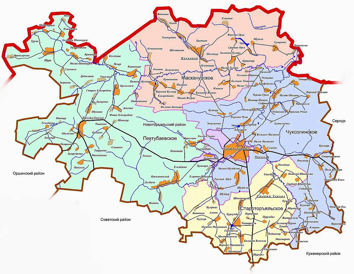 Какой район какой деревни. Карта Новоторъяльского района Республики Марий. Карта Новоторъяльского района. Карта Новоторъяльского района с деревнями. Карта Торьяльского района Марий Эл.