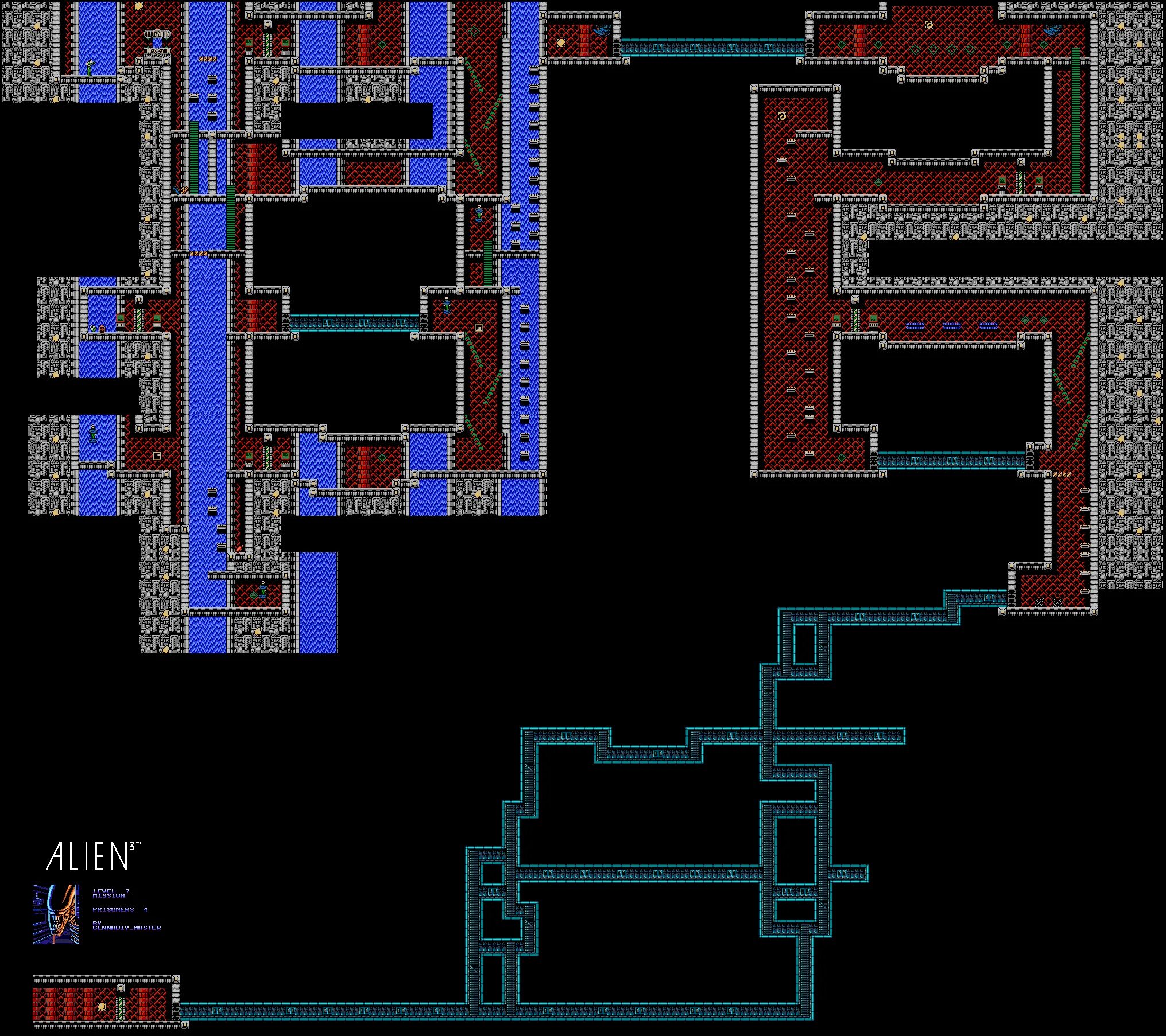 Bg3 карта. Alien 3 игра NES карта. Alien 3 Sega карты уровней. Карта уровней Alien 3 Dendy. Alien NES карты уровней.