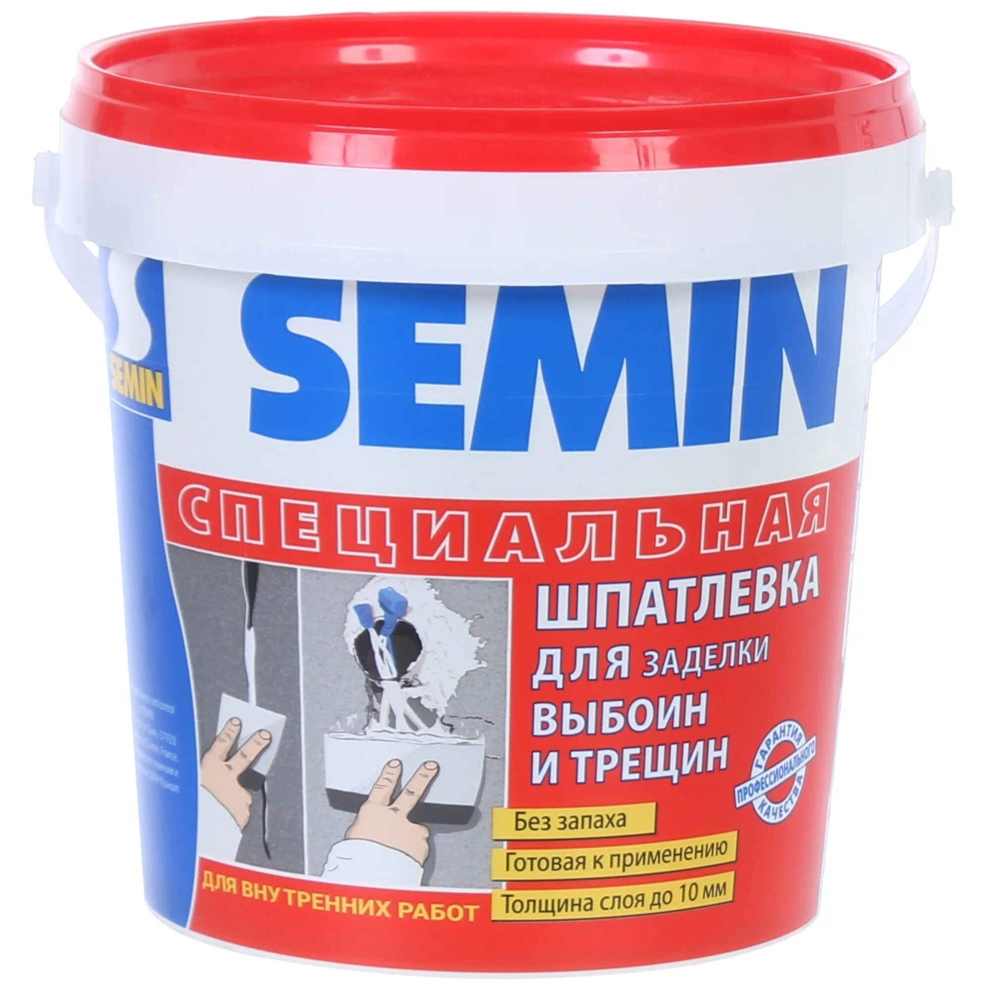 Шпатлевка для глубоких выбоин. Шпатлевка для выбоин трещин semin 1.5 кг. semin шпатлевка финишная для влажных помещений semin 5 кг. шпатлевка sem для заделки трещин. шпаклёвка эластичная semin fiberlastic, 1.5 кг.