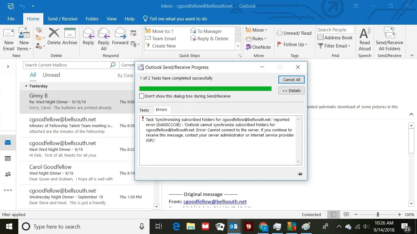 Ошибки подключения outlook How to Fix Outlook’s "Sorry, we’re having trouble opening this item" Error
