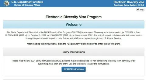 Dvlottery state gov сайт лотереи