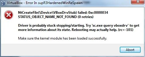Критическая ошибка virtualbox. Virtualbox ошибка при запуске. virtualbox - error in supr3hardenedwinrespawn. virtualbox ошибка 0xc0000034. критическая ошибка при запуске virtualbox.
