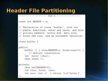 Header file